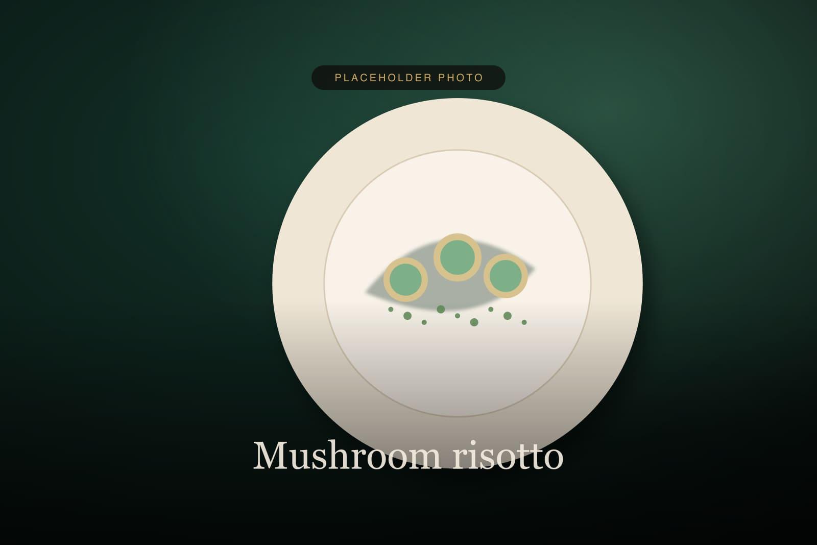 Wild mushroom risotto with aged cheese