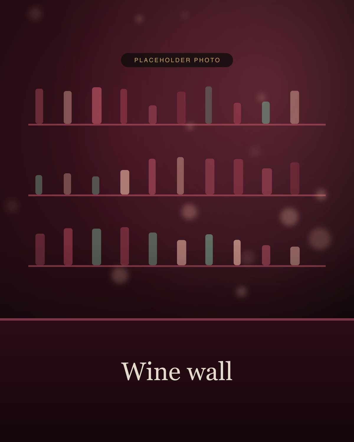 Wine wall with Romanian and European bottles